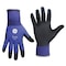 Ge Coated Gloves, Sandy Nitrile, Blue/Black, L 1 PR GG271LC - alternate 1